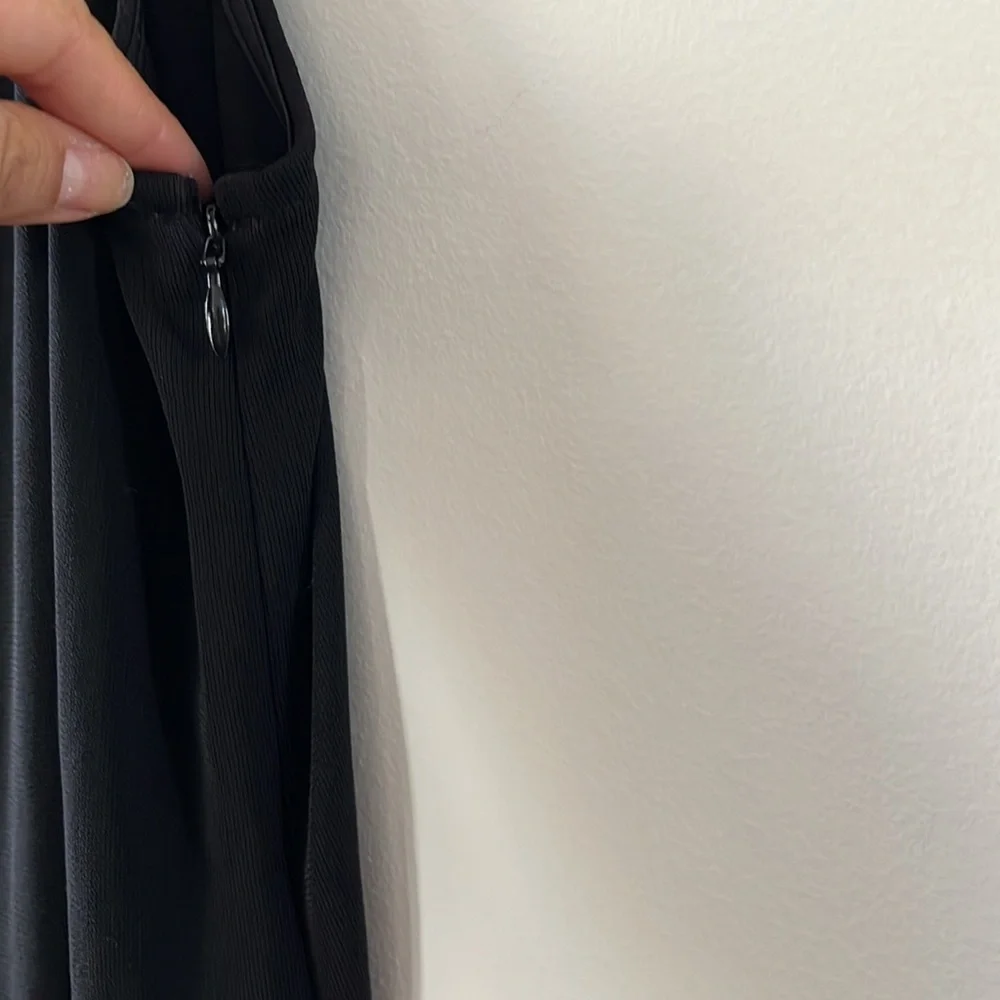Mango Black Spaghetti Straps Jumpsuit Sz XS/S - Picture 6 of 12